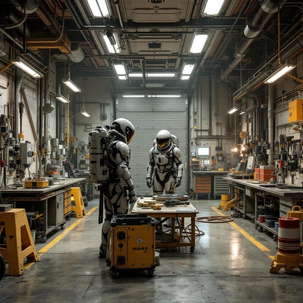 Maintenance Bay Meditations: Month One on Mars